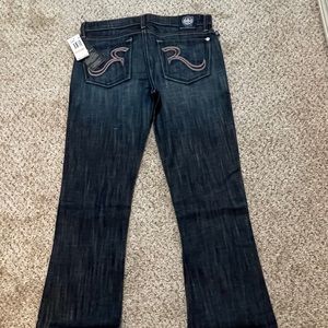 BRAND NEW NEVER WORK ROCK AND REPUBLIC JEANS.